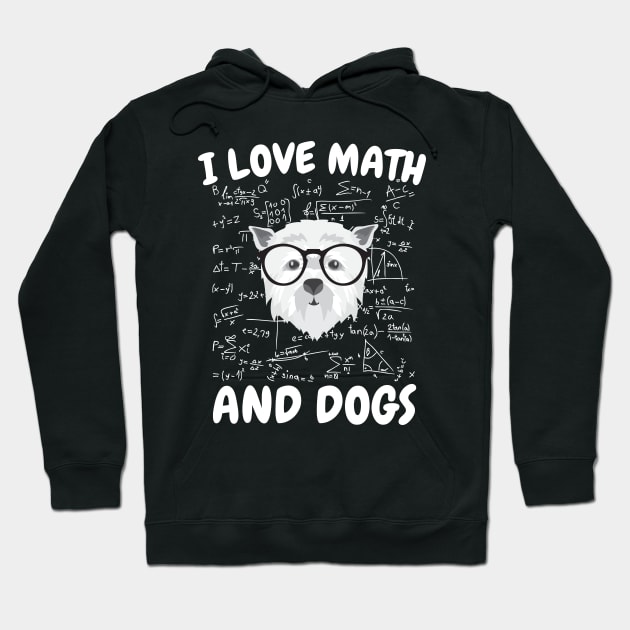 I Love Math And Dogs Hoodie by aesthetice1